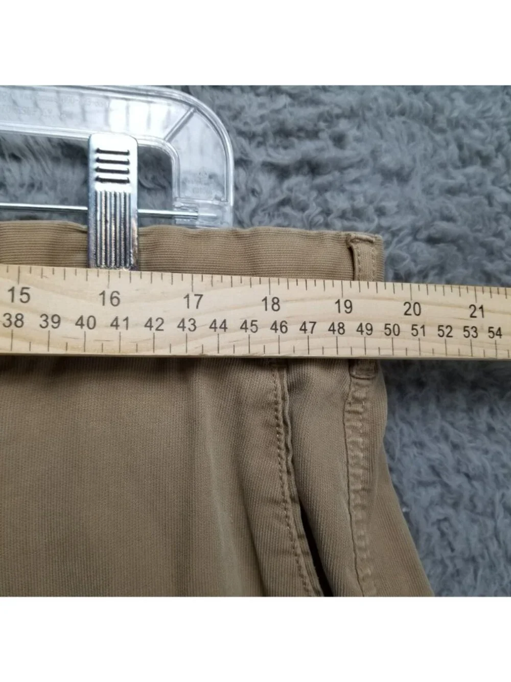 Peter Millar Shorts Mens 40 Tan Stretch Mid Rise Chino